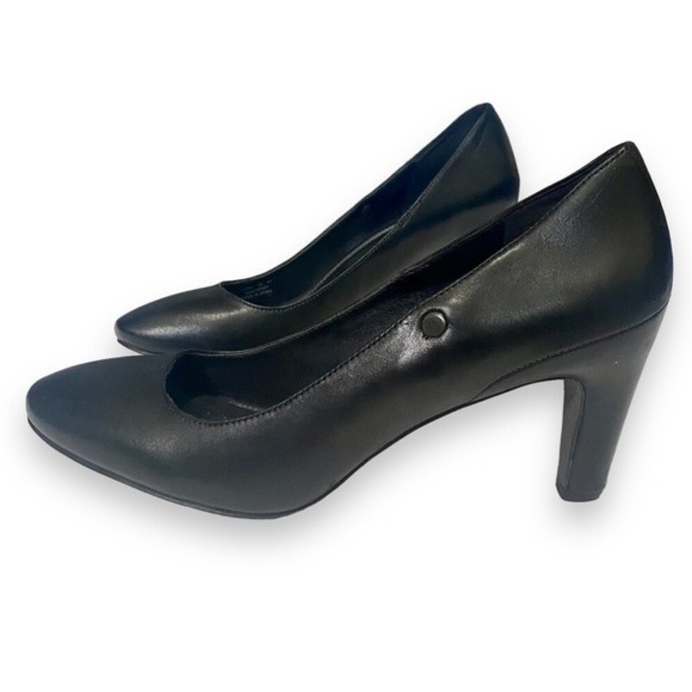 Ecco | Womens Black Leather Classic Comfort Pump Heels | Size 41